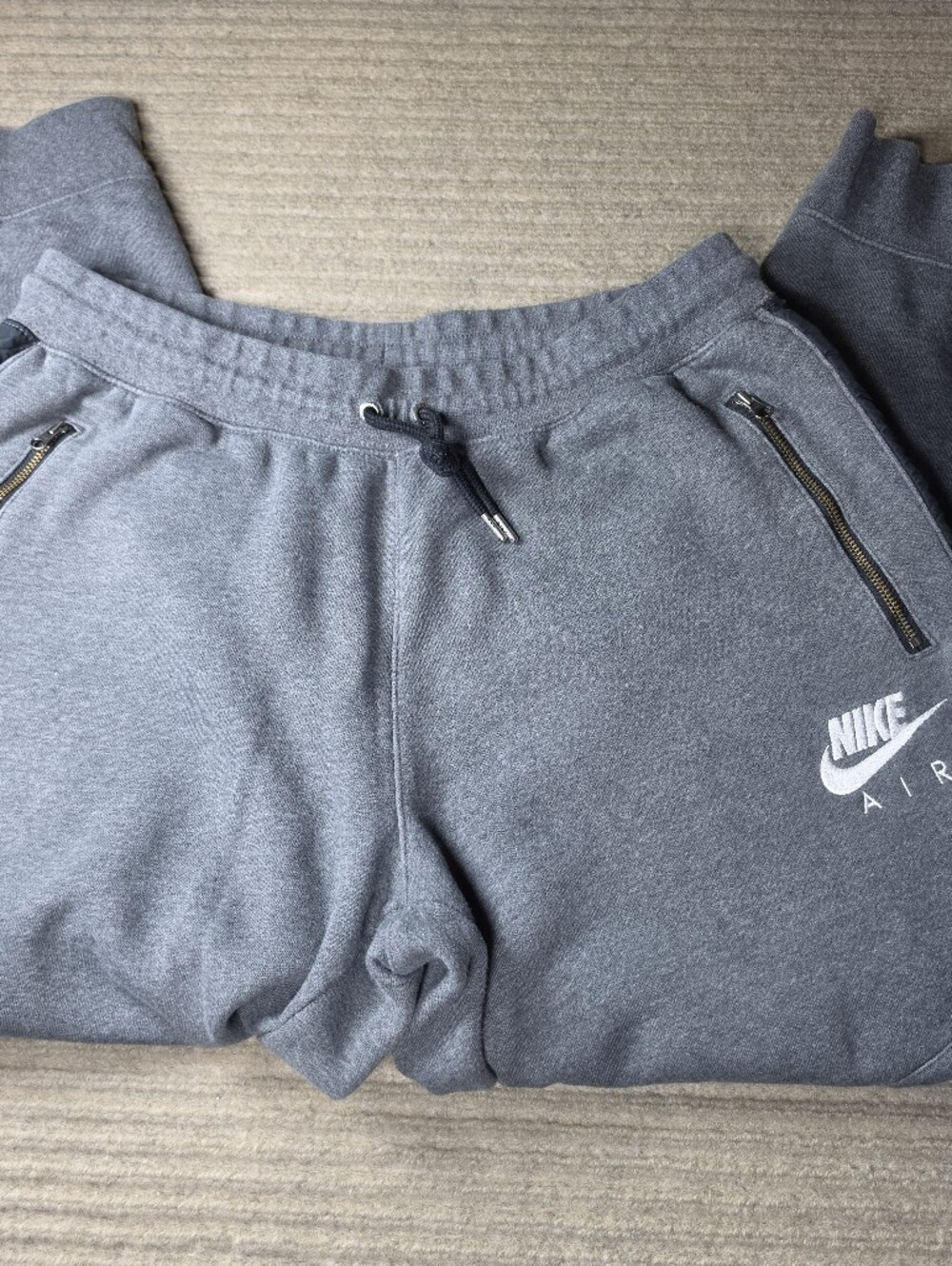 Nike Air Men's Sweatpants Jogger Fleece Pants Gray XL